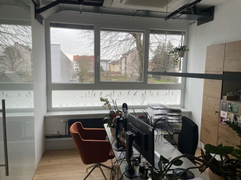 Sichtschutzfolie Büro Beschriftung 00006