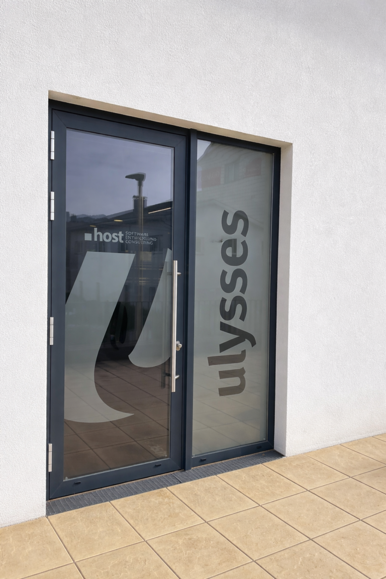 Beschriftung Eingang