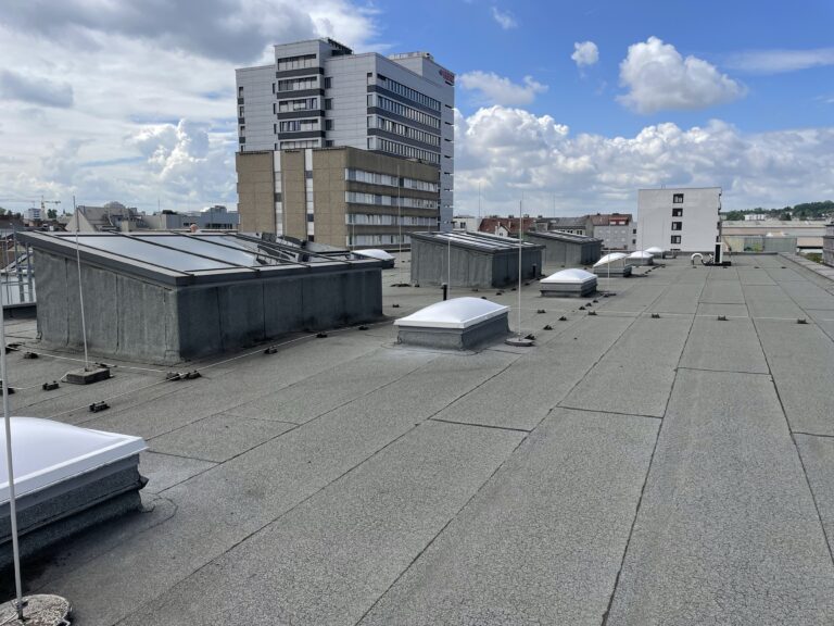 Sonnenschutz Dach mit Lack und Sonnenschutzfolien
